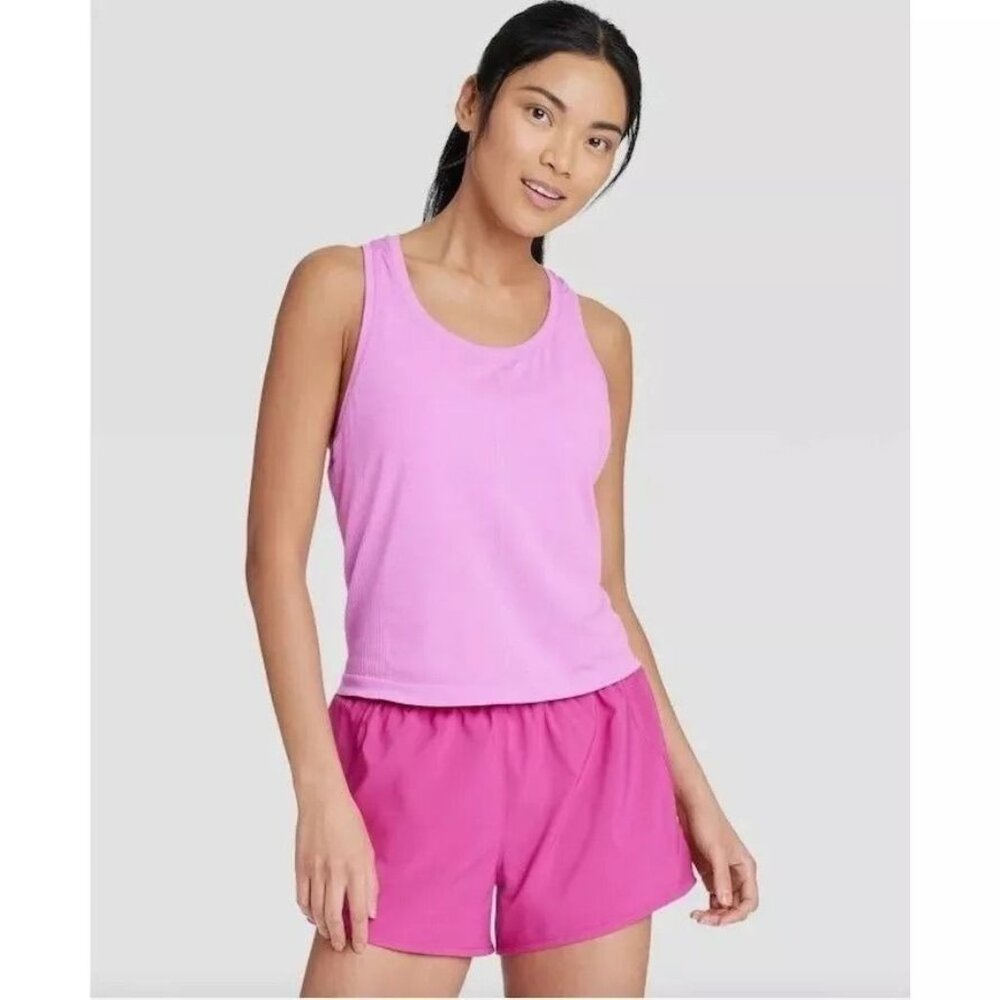 NEW All in Motion Seamless Racerback Tank - Purple - Size XL